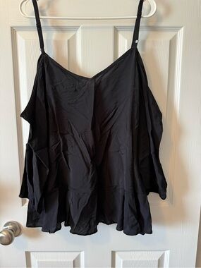 torrid Black Flowy Spaghetti Strap Camisole